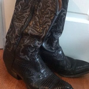 Lizard men’s cowboy boots